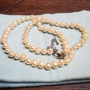 Adjustable Pearl Costume Necklace